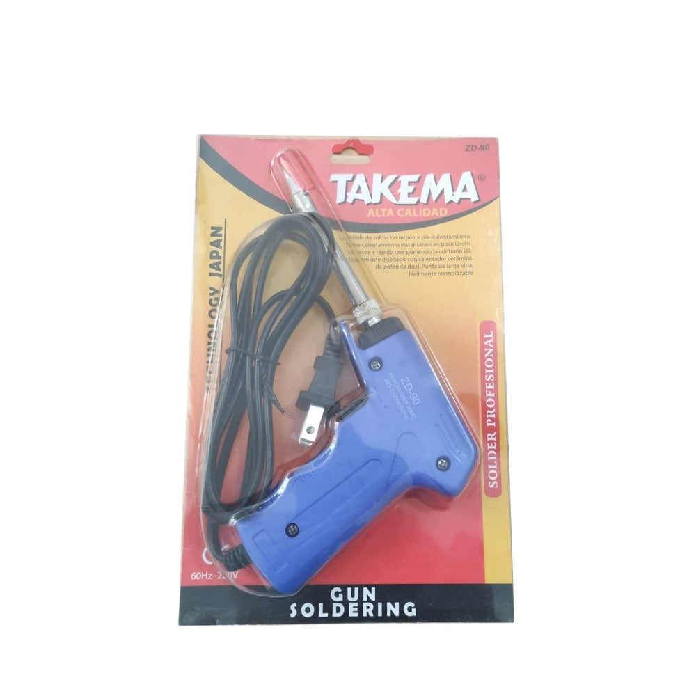 Cautin tipo Pistola punta de plata 30W130W TAKEMA ZD-90 Soldar 60Hz S1242