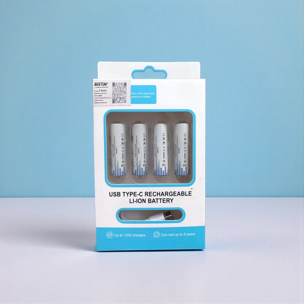Pilas Recargables AA de Litio 3500mAh con Entrada USB Tipo-C S2095
