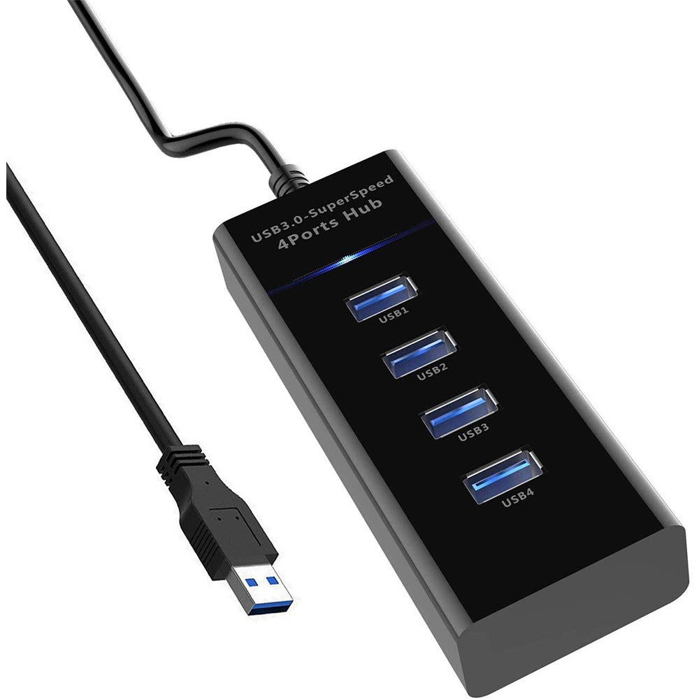 Hub 4 Puertos USB 3.0 5gbps 30 cm Indicador Led Super Speed S0678