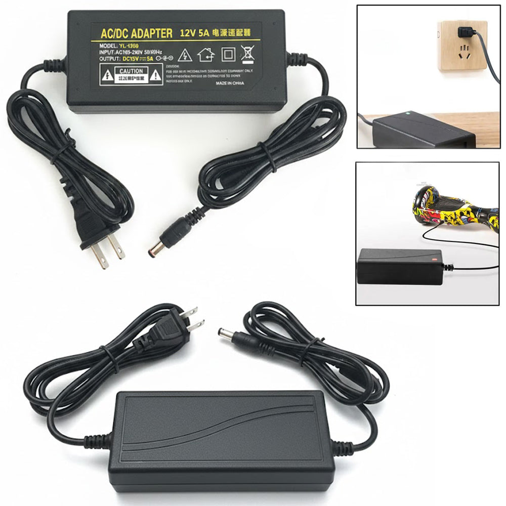 Adaptador de corriente / Fuente de Poder 12V 5A con conector 5.5×2.5 mm S2013