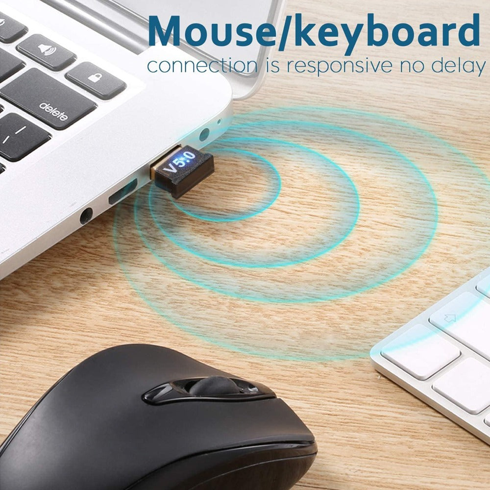 Adaptador Emisor Receptor Bluetooth 5.0 TRAUTECH Usb Dongle pc laptop S0299