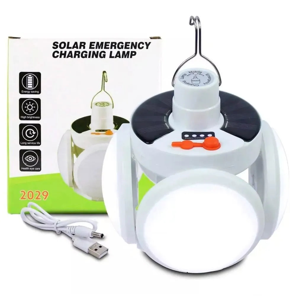 Foco Lampara Luz Led Recargable Usb Portátil Exterior Blanco S1779
