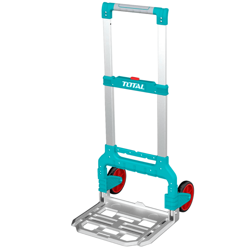 Carro de Carga Plegable TOTAL Industrial 130kg de Aluminio con Ruedas TPR 175mm y Cuerda Elástica THWB61201 S2325
