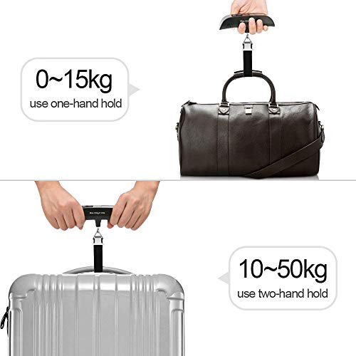 Balanza de Mano Digital LCD 10 g a 50 kg – Báscula Colgante Profesional S0157