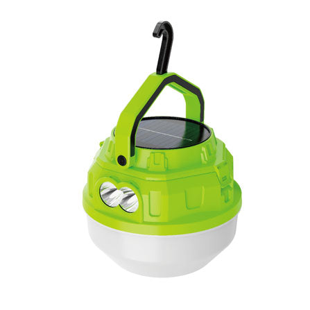 Foco Linterna LED Recargable Solar y USB 100W para Camping y Emergencias Verde S1815