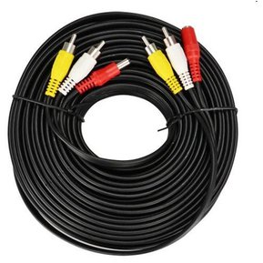 Cable RCA a RCA 3x3 3 Metros Macho cable audio y video S0915
