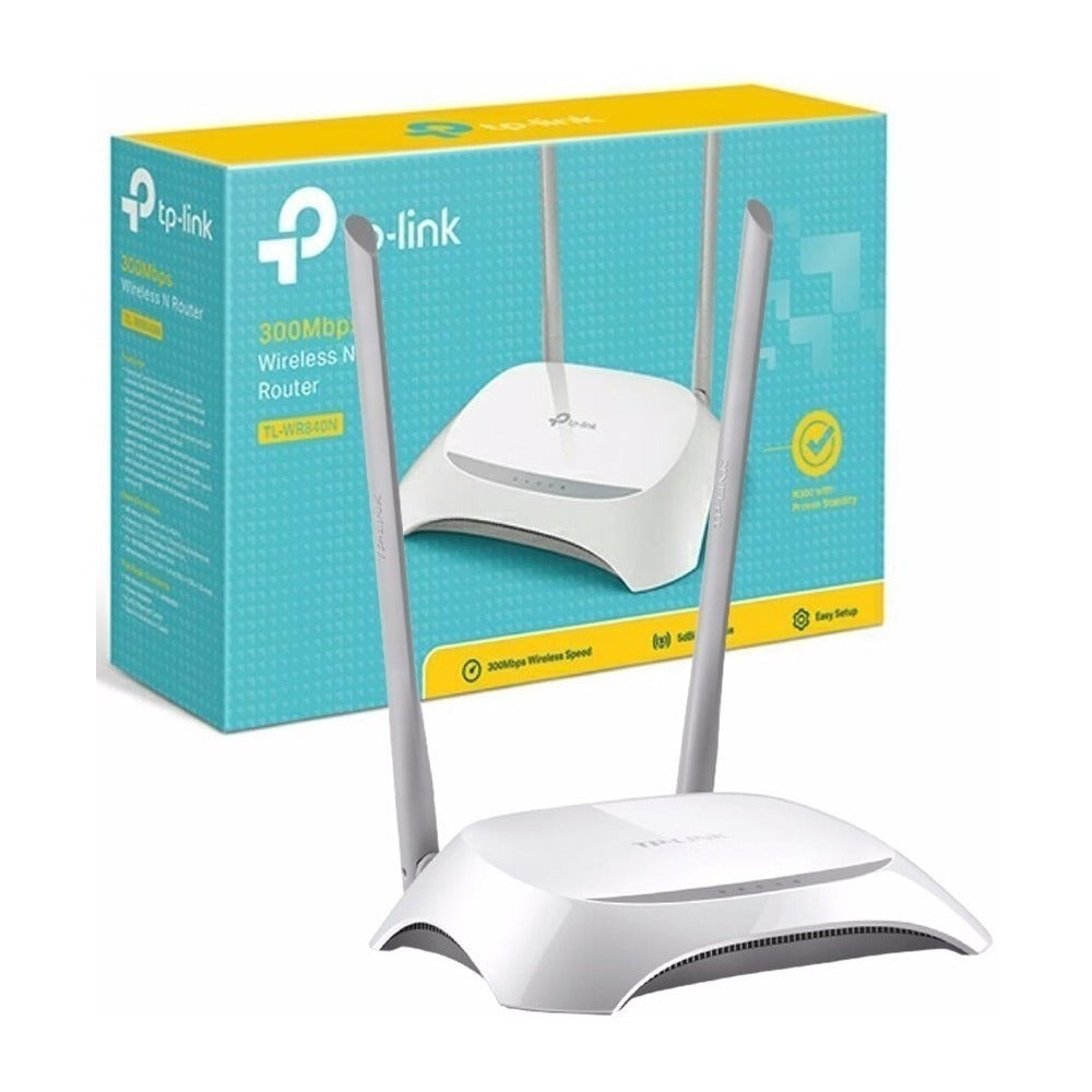 Router TP-LINK 300Mbps TL-WR840N 4 en 1 2 antenas punto de acceso WISP S0775