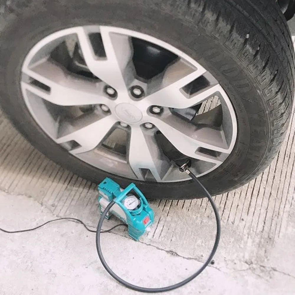 Mini Compresor de Aire para Auto TOTAL 12V | 140 PSI Profesional S1769