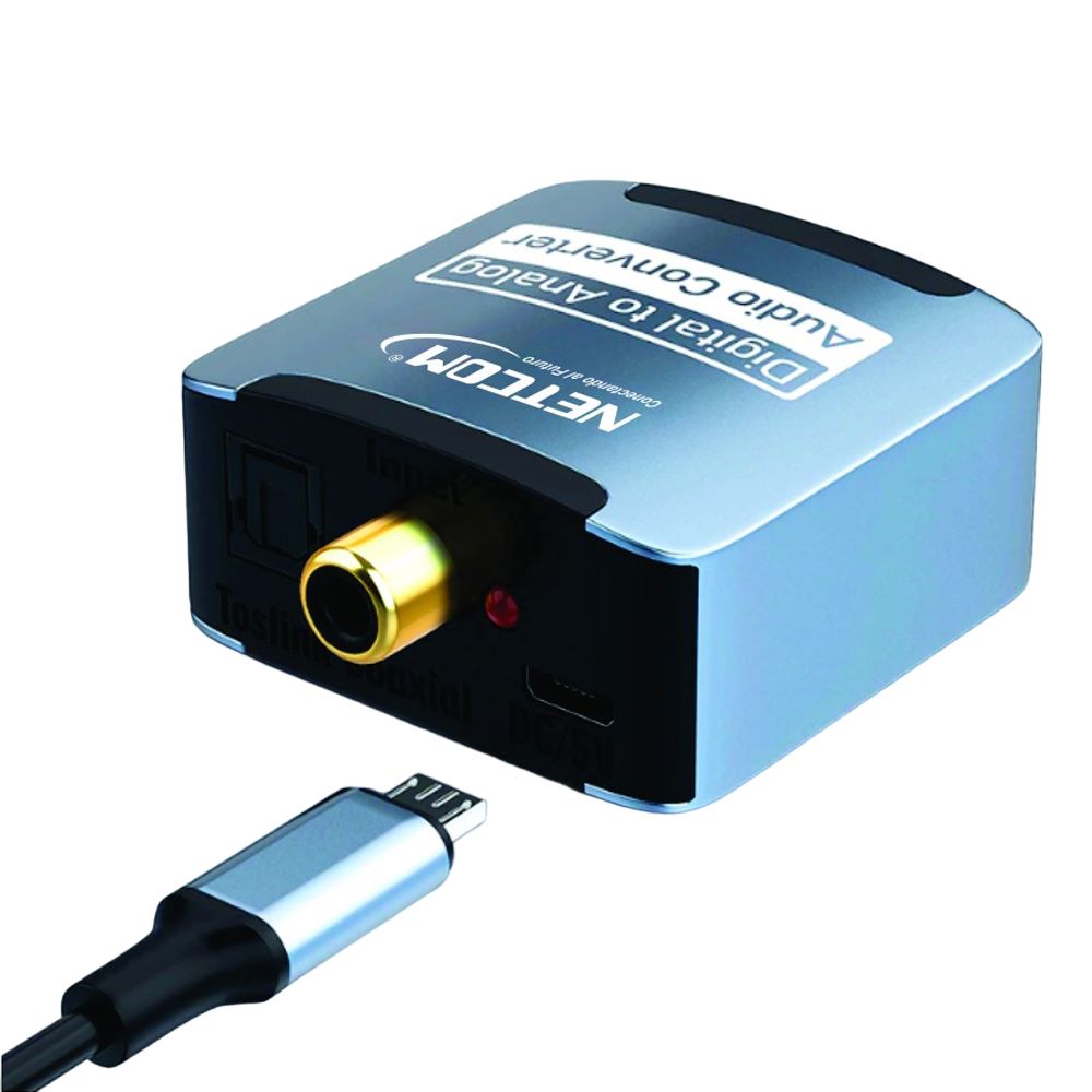 Convertidor de Audio Óptico Digital a RCA NETCOM digital a análogo S1261