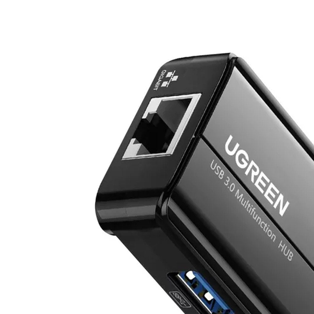Adaptador Usb 3.0 a Rj45 Lan Ethernet + Hub 3 Puertos USB 3.0 UGREEN S1643