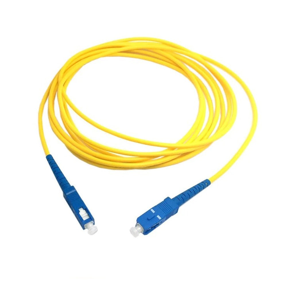 Cable patch cord de fibra optica OM3 3.0mm SC-SC 50dB 9 125 5 Metros S1042