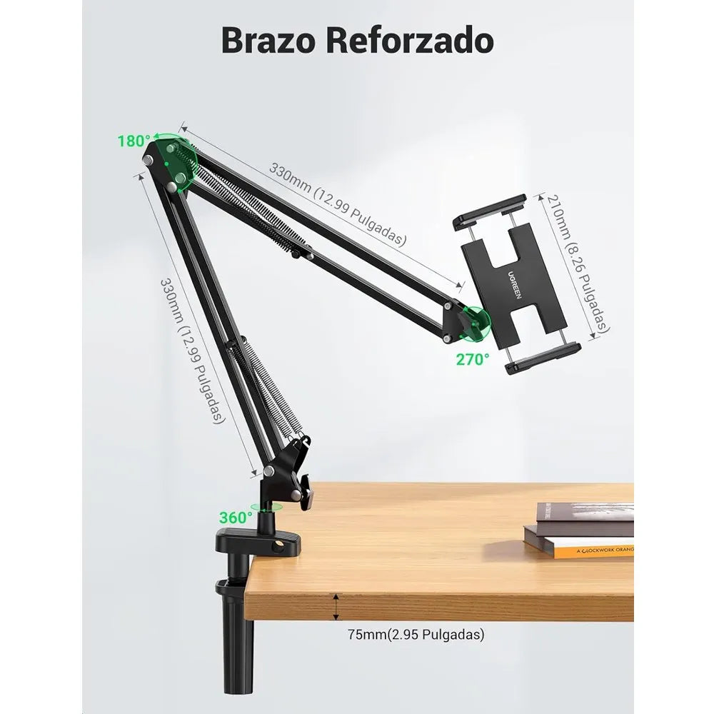 Soporte de Brazo Largo Flexible para Tablet Ipad UGREEN Escritorio 360 S1452