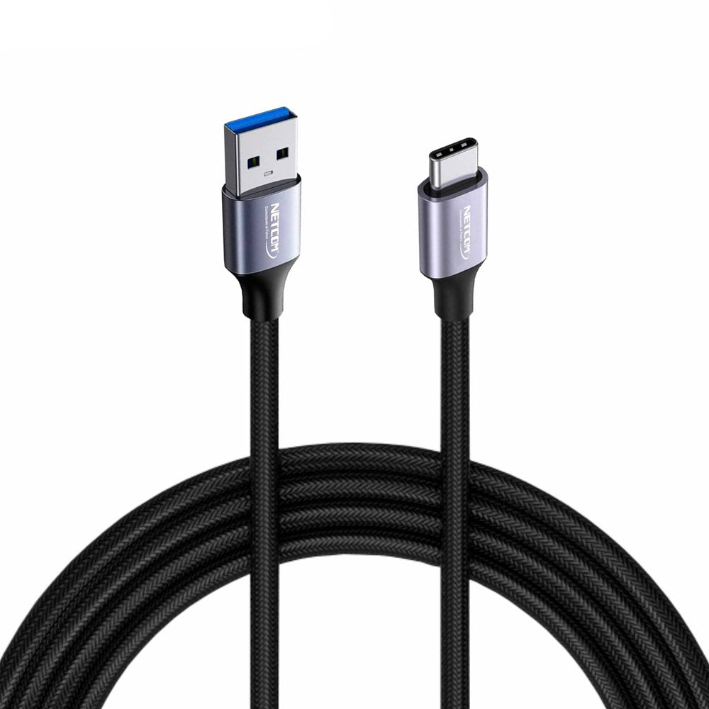 Cable USB a tipo C NETCOM 3A carga rápida 1.8 Metros S1349