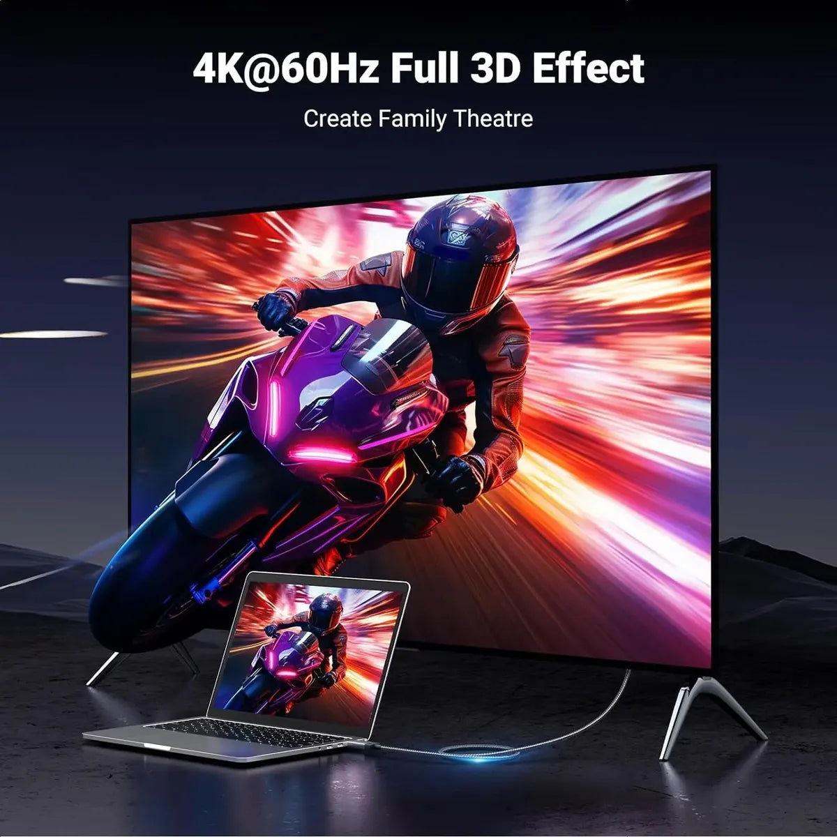 Cable Activo DisplayPort a HDMI 4K@60Hz HDR UGREEN 3 Metros s2084