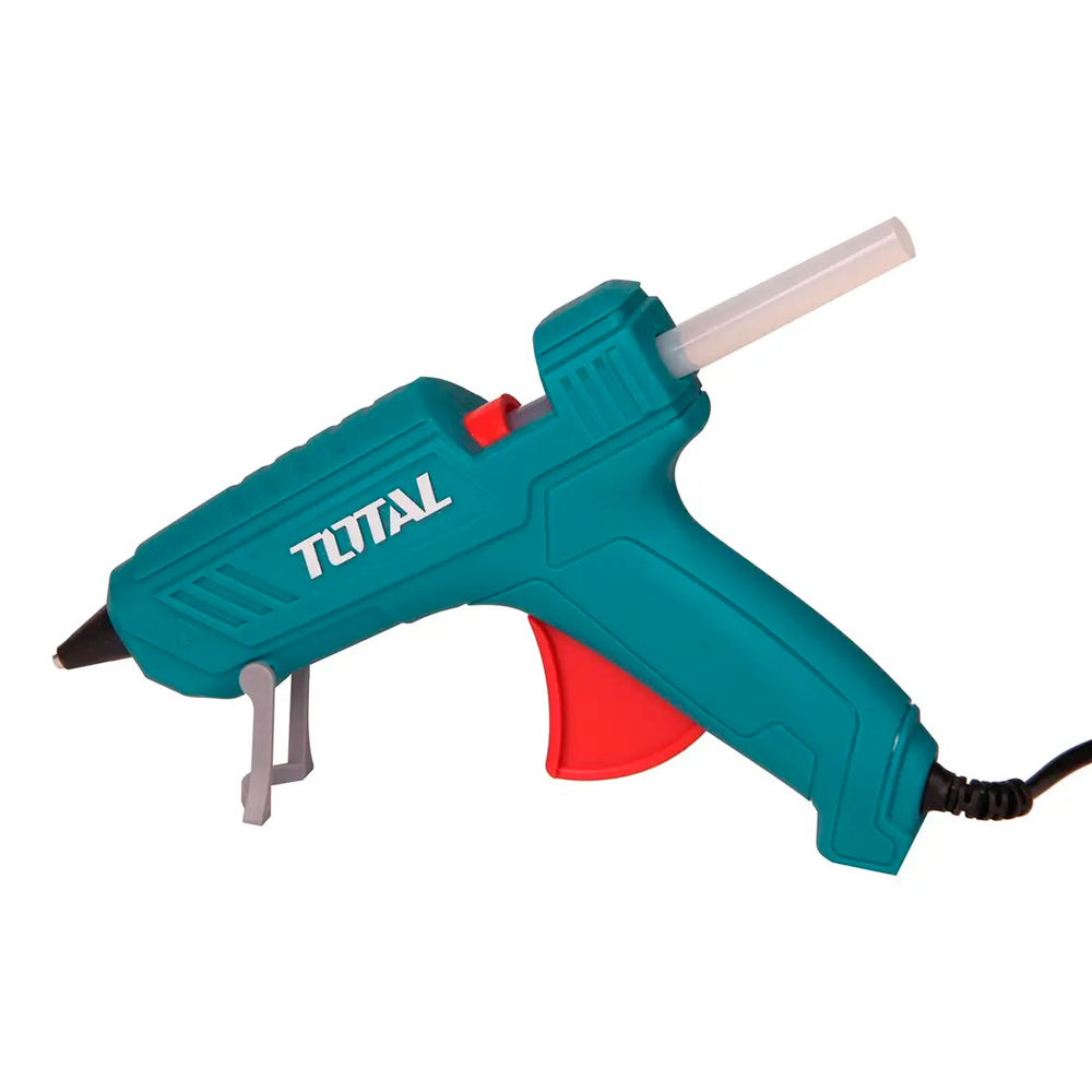 Pistola de Silicona Caliente TOTAL 150W 220V para Barras de 11mm con Boquilla Antigoteo y 2 Barras TT101116 S2322