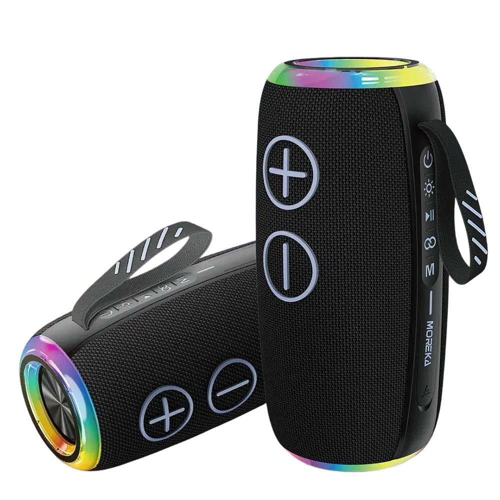 Parlante Portátil Bluetooth BOOMS380 X-Bass Impermeable IPX6 con Luces RGB S2155