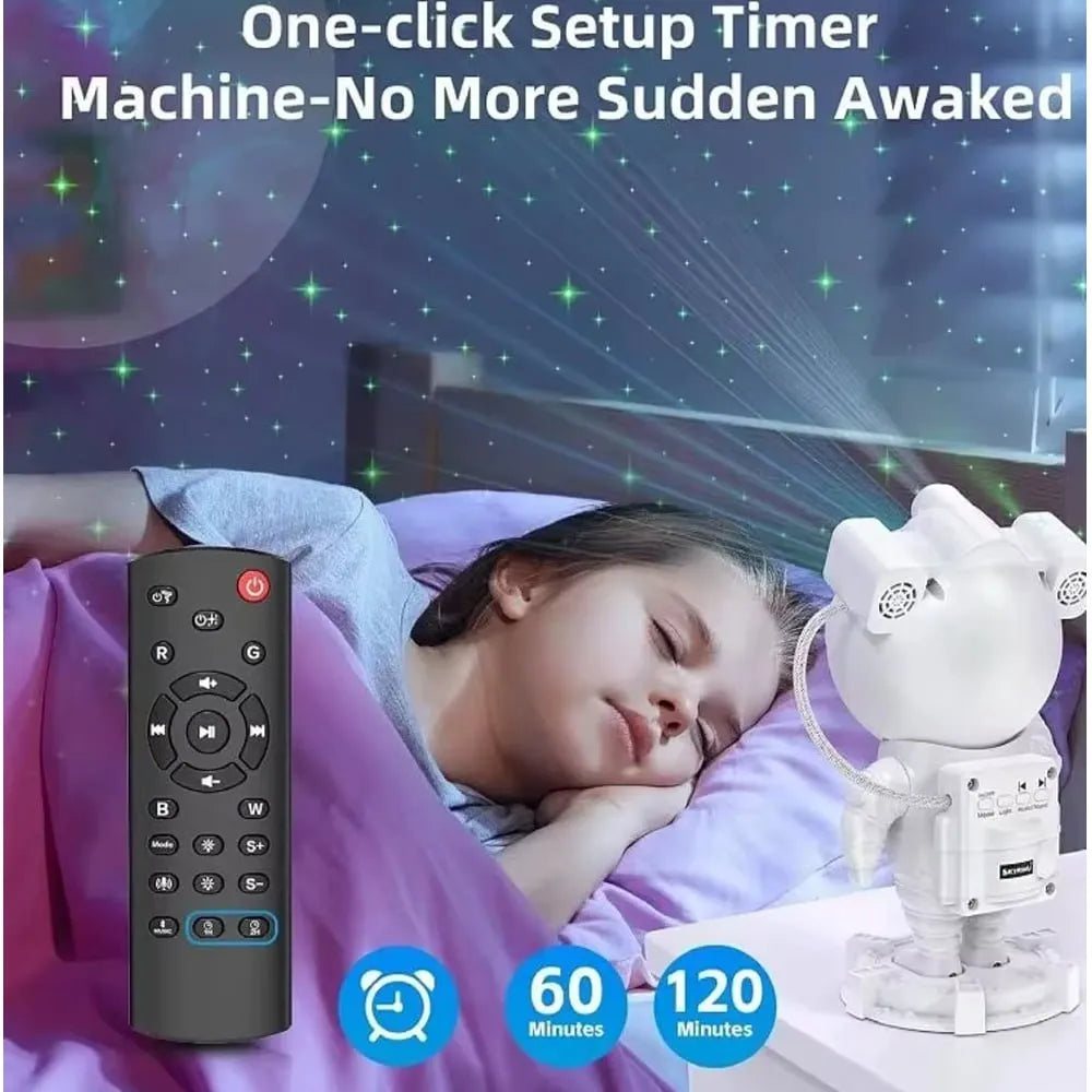 Proyector de Galaxias Astronauta LED con Bluetooth y Sonidos Ambientales S1953