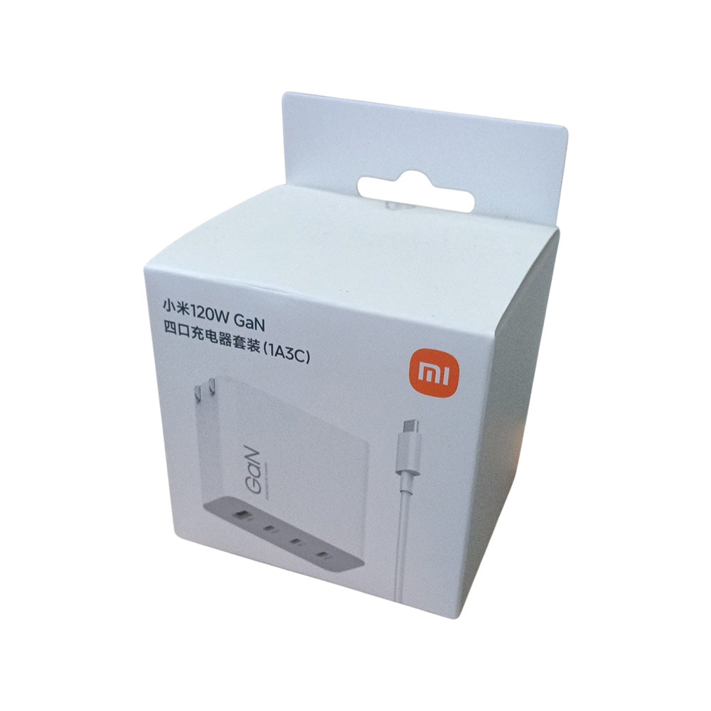 Cargador de Pared Xiaomi 120W GaN de 4 Puertos 3x USB-C + 1x USB-A S2114