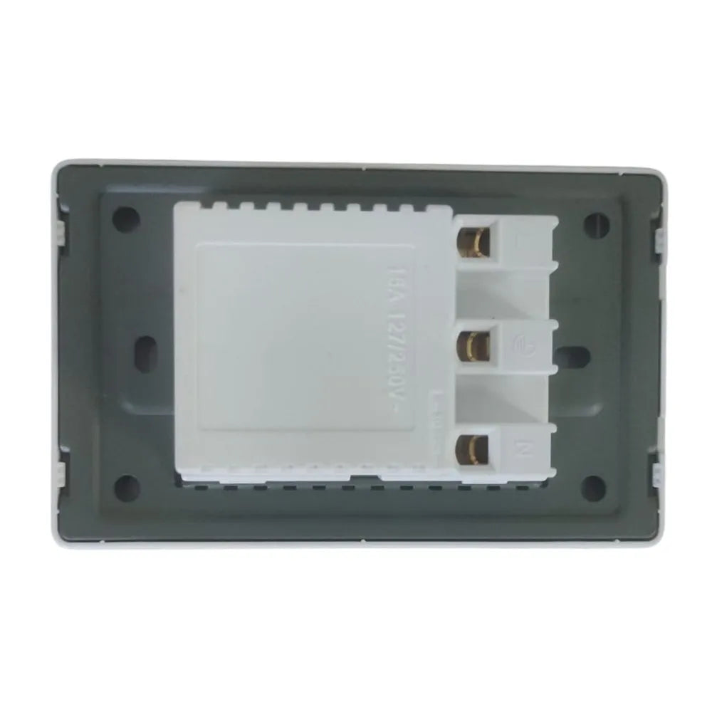 Tomacorriente Tierra Mas Toma Doble Usb Placa Abatron S1879