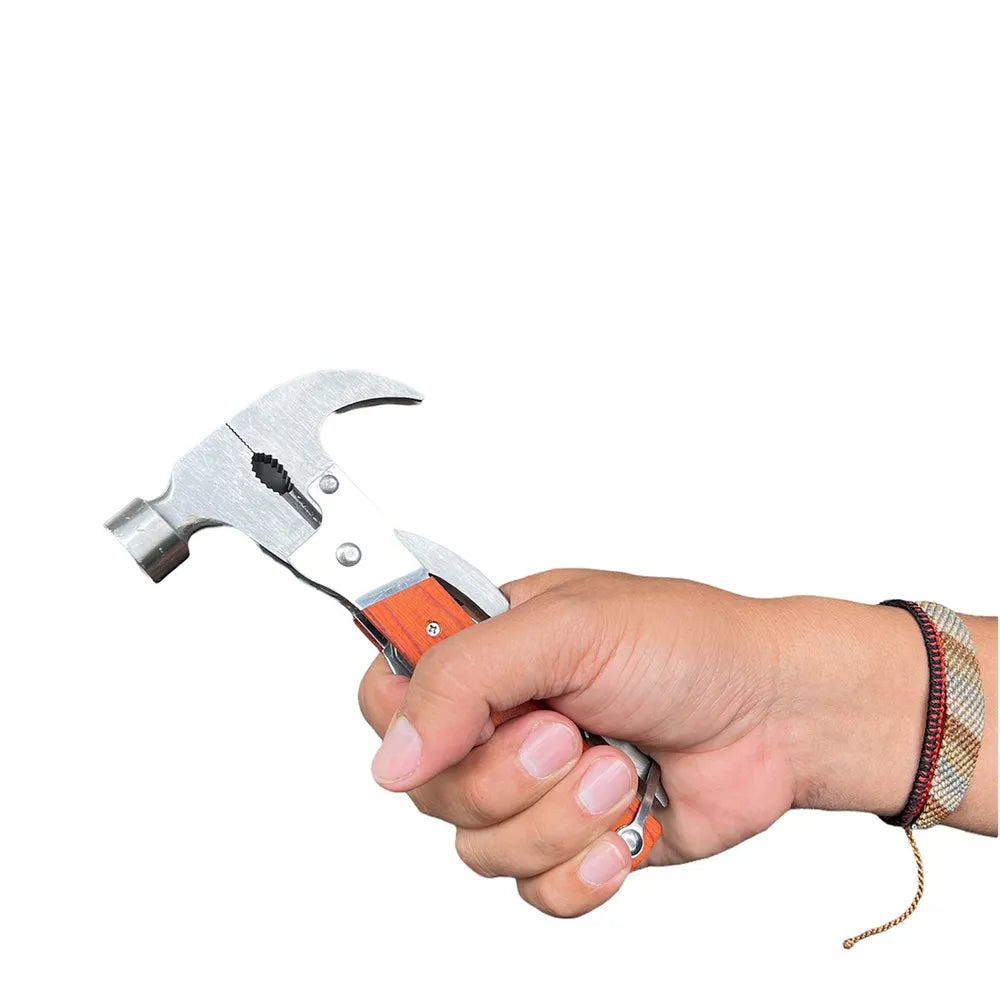 Martillo Multifuncional de Supervivencia | Multiherramienta de Acero Inoxidable S0950