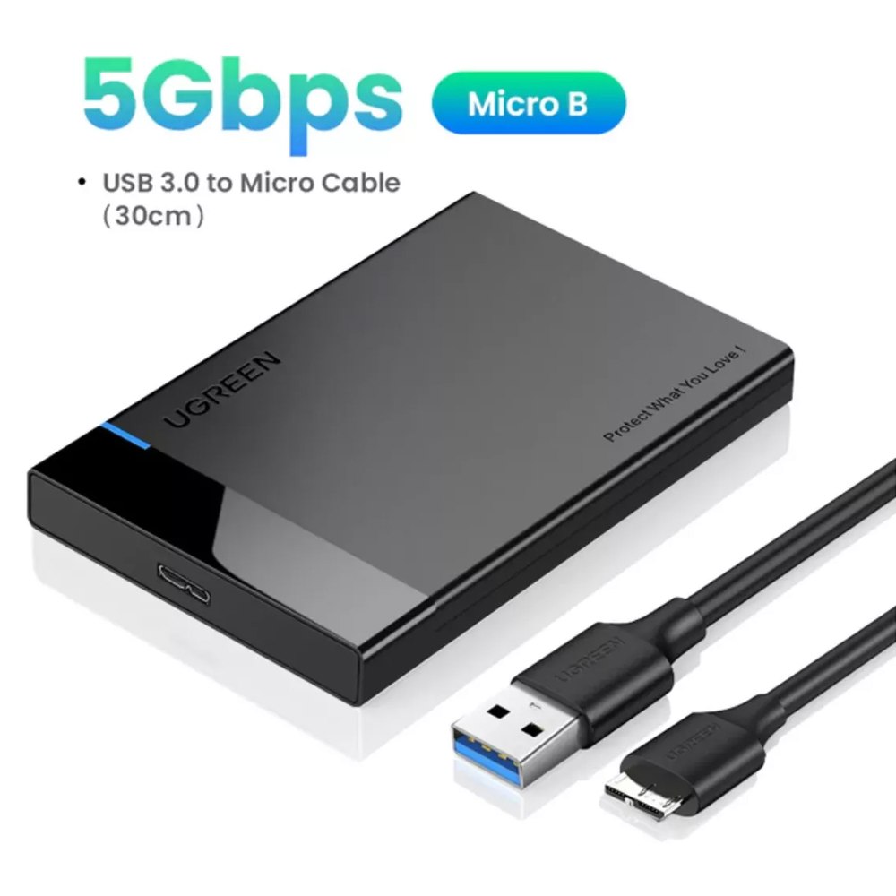 Case Disco Duro Externo Sata 2.5 Usb 3.0 UGREEN HDD SDD 5 Gbps S1644