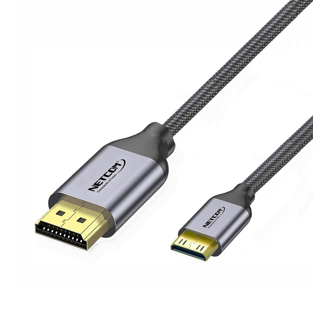 Cable Mini Hdmi a Hdmi 5 Metros NETCOM 2.0 4K 60 Hz ULTRA HD eARC S1119