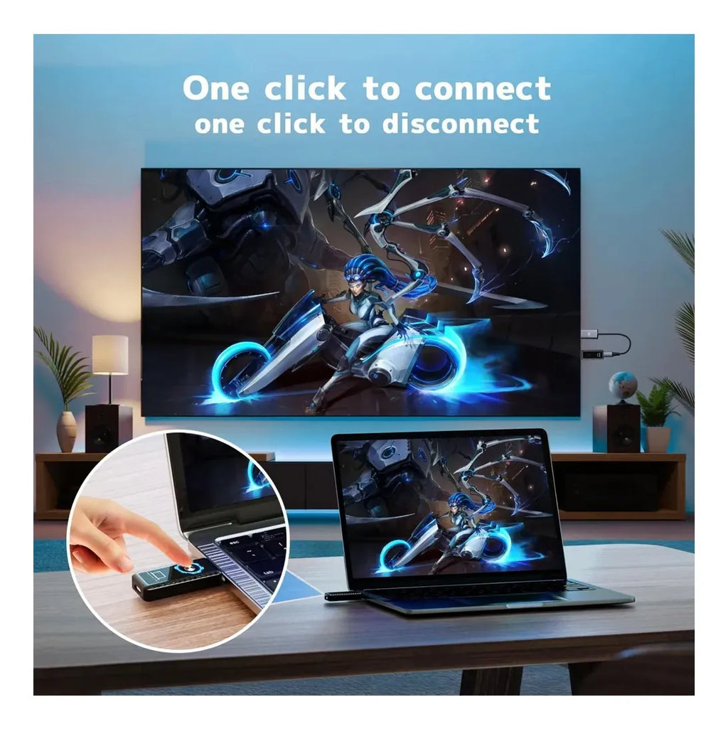 Extender HDMI Inalámbrico 30 Metros | Kit Emisor y Receptor 5Ghz S1903
