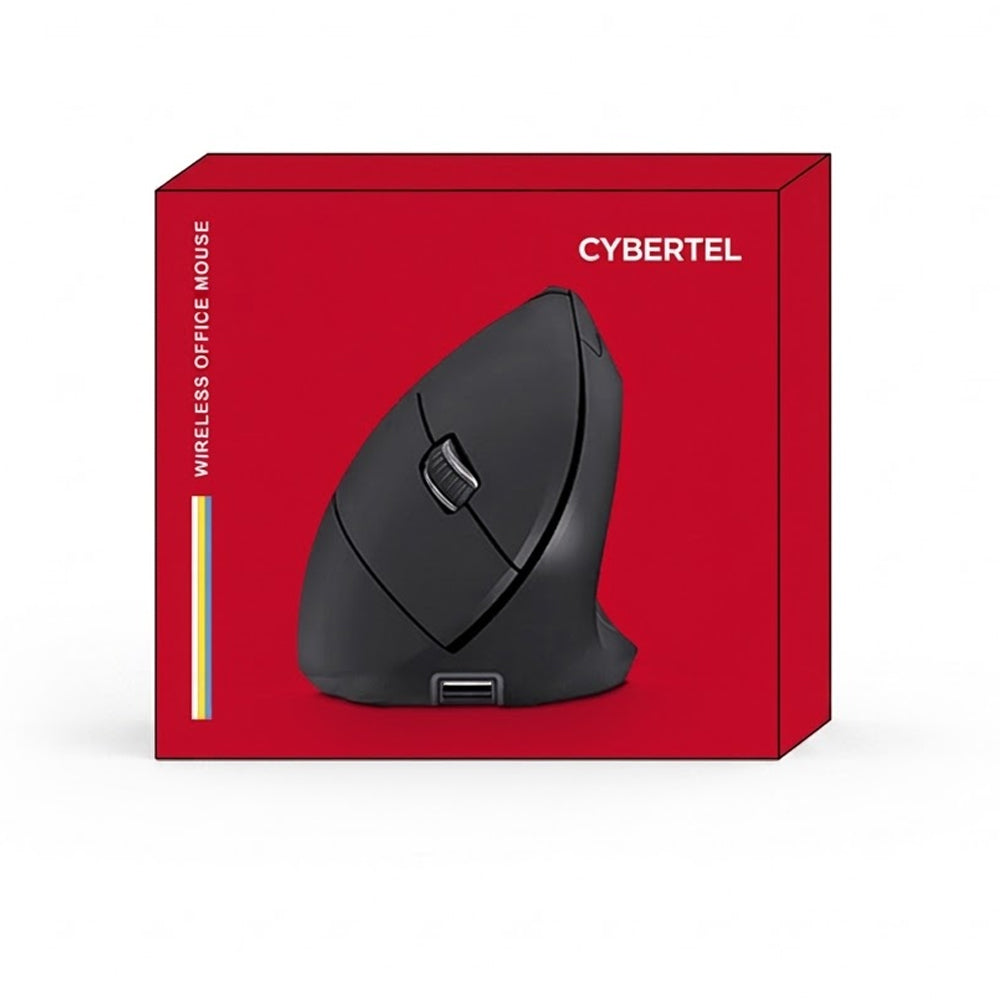Mouse Vertical Inalámbrico Cybertel Vertikal Recargable USB-C RGB Click Silencioso 1600DPI CYB M503RX s2246