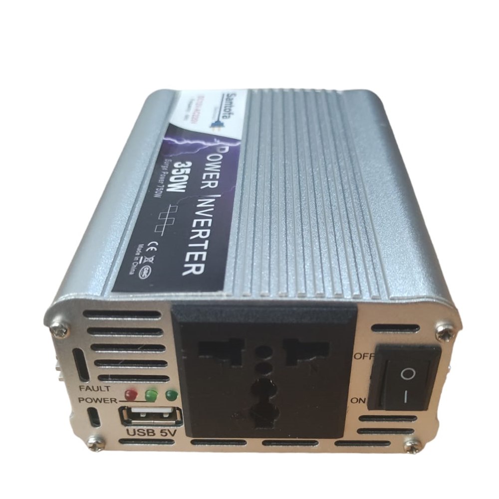 Inversor de Corriente 12V a 220V | 350W - 700W Pico | USB SANTOFA S1383