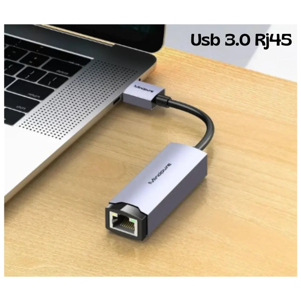 Adaptador de Red Ethernet USB 3.0 a RJ45 Gigabit 1000Mbps MINDPURE S2069