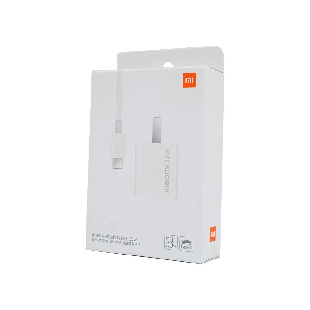 Cargador de Pared Xiaomi 33W GaN USB Tipo-C con Cable Incluido S2113