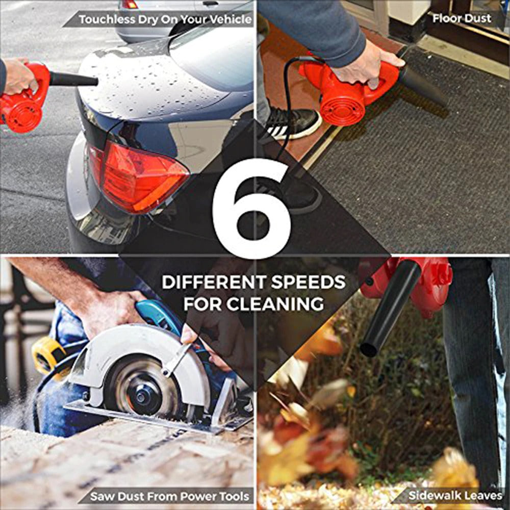 Soplador y Aspirador de Aire TRAUTECH 1000W | Kit de Limpieza S1192