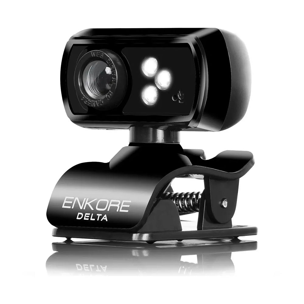 Cámara Web Full HD 1080p Enkore Delta+ ENC WC103 3 LEDs Micrófono Clip USB Plug & Play s2249
