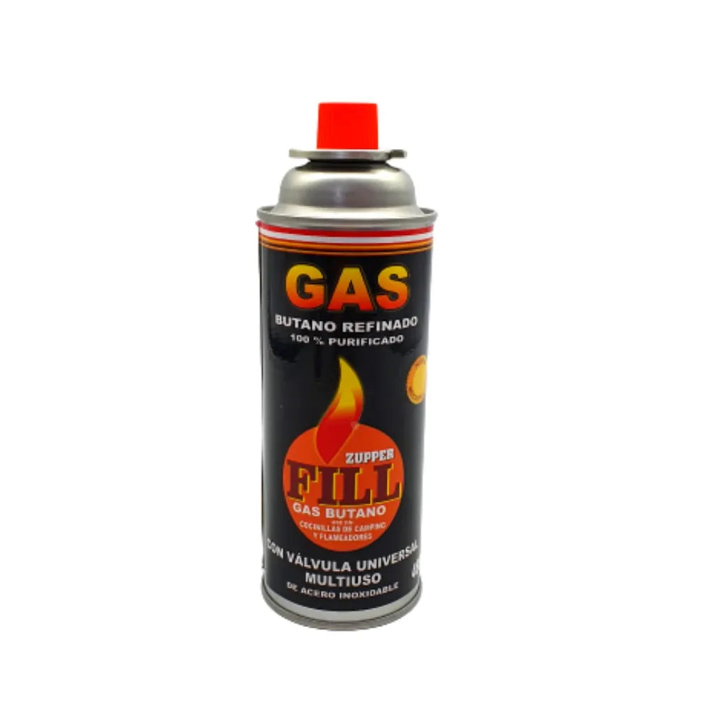 Cocina a Gas Portatil 1 Hornilla 2 en 1 + Gas 480ml Camping S1414