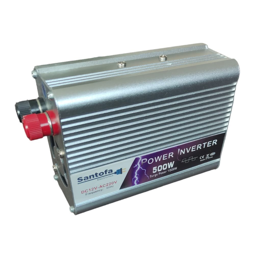 Inversor de Corriente 12V a 220V | 500W - 1000W Pico | USB SANTOFA S1601