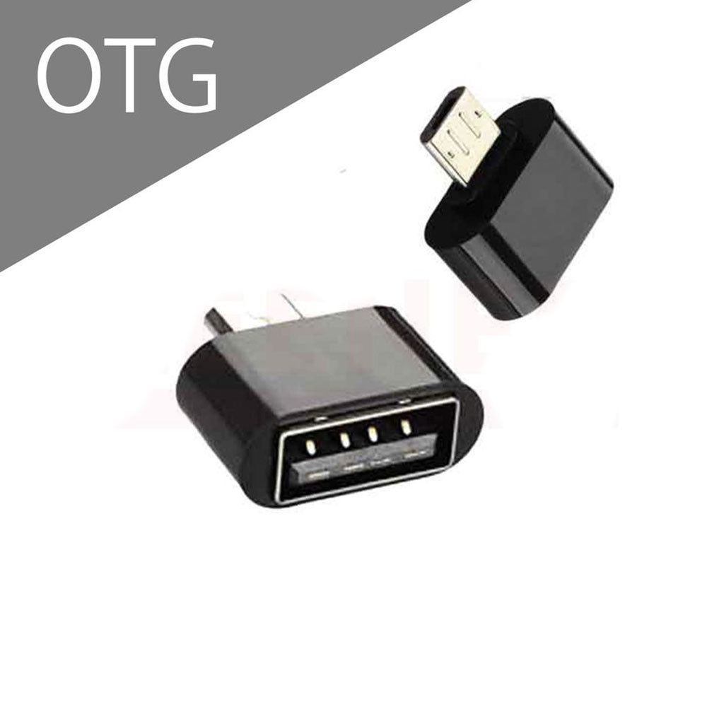 Convertidor Adaptador Otg Micro Usb Macho A Usb 2.0 Hembra - Negro S0831