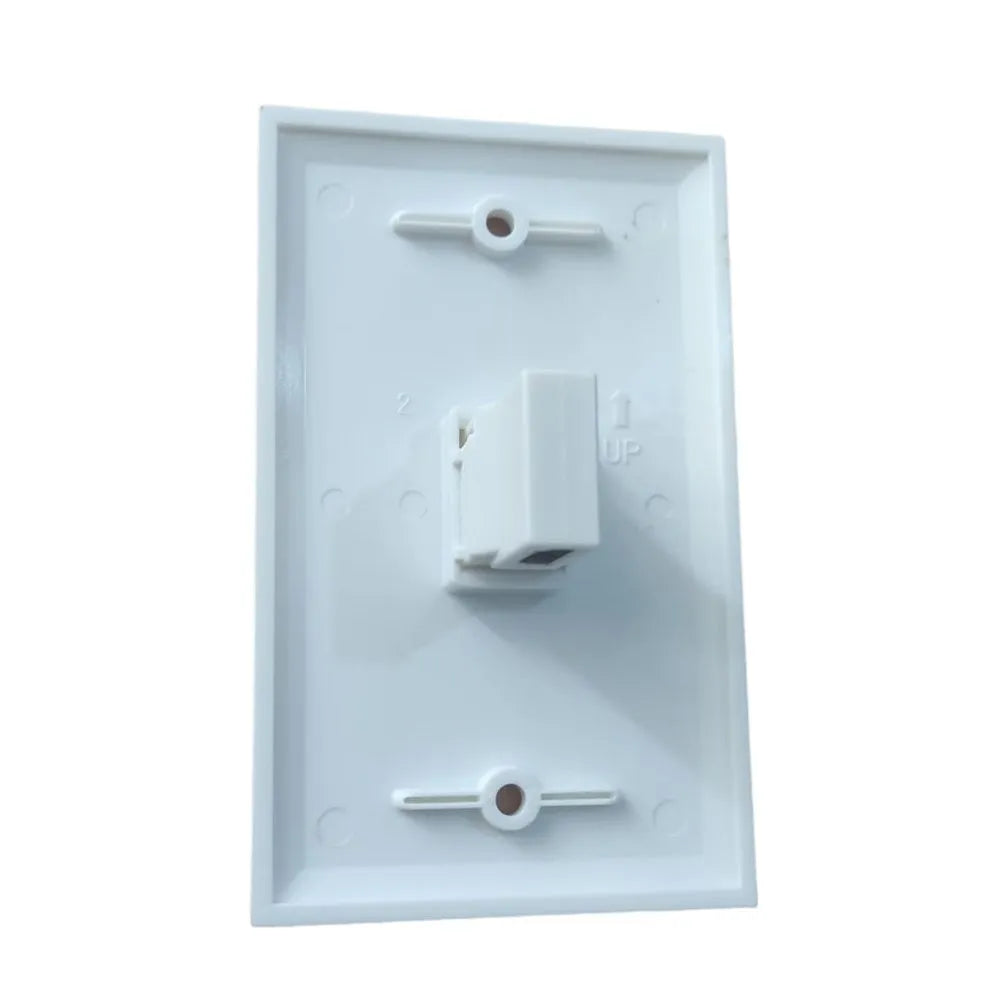 Placa ABS HDMI Faceplate Empalme HDMI Hembra 90 Grados 1 Puesto 1080P S0869