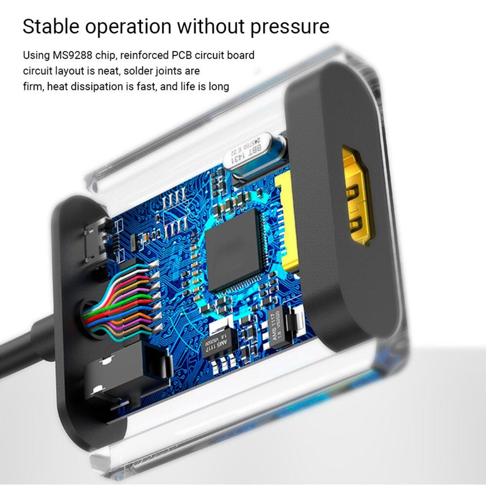 Convertidor VGA macho a HDMI hembra Netcom full HD audio y video 1080P S1139