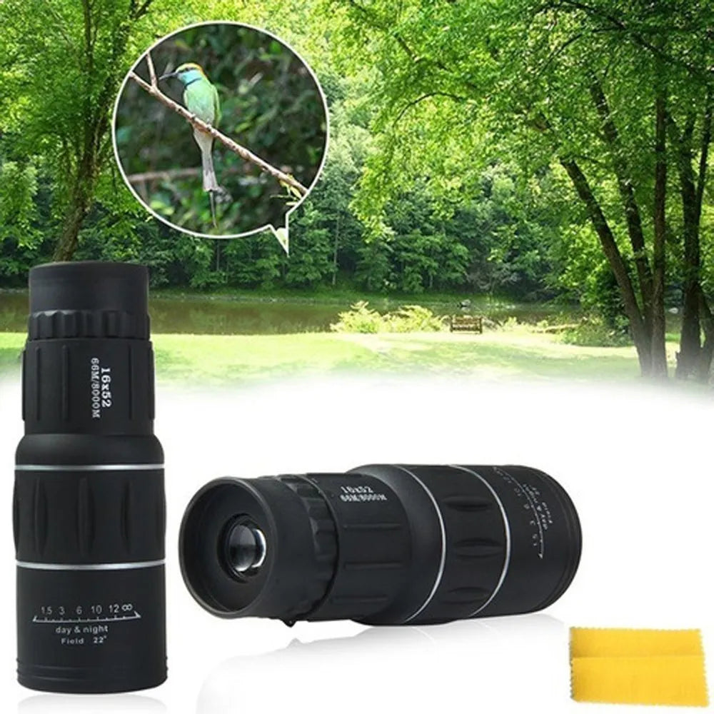 Telescopio Monocular 16x52 Doble Enfoque Optico Zoom Cafini S0980
