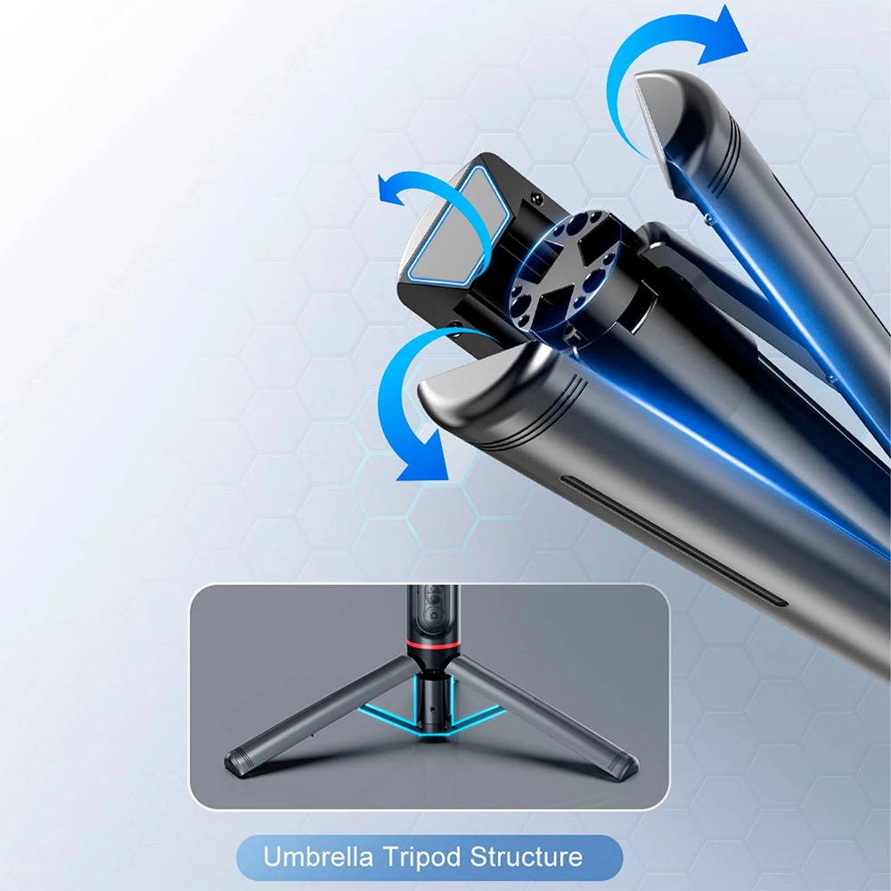 Selfie Stick Trípode Inteligente con Estabilizador AI y Control Bluetooth s2029