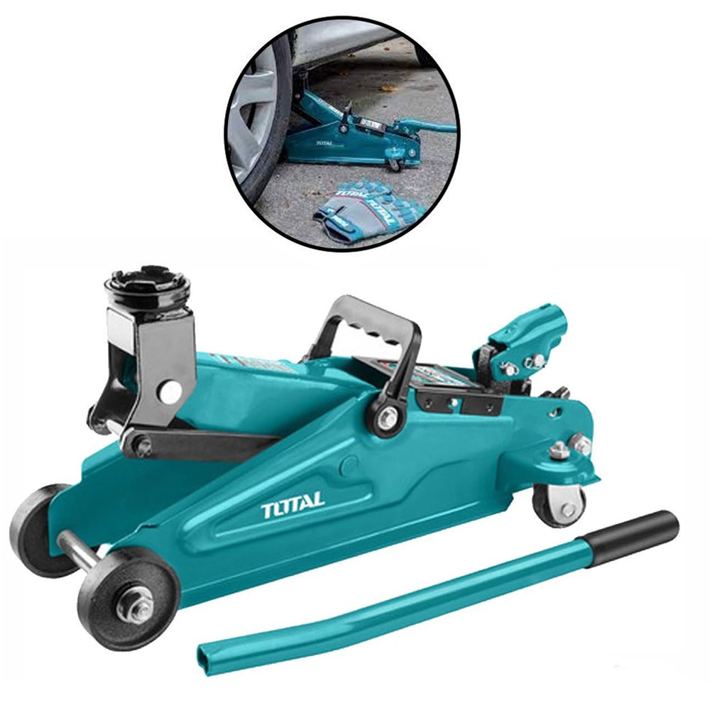 Gata Hidráulica tipo Lagarto TOTAL | Capacidad 2 Toneladas S1597