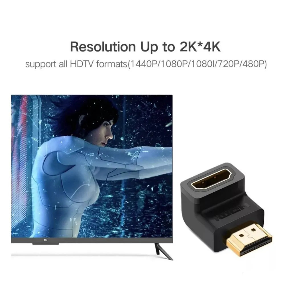 Adaptador Union Hdmi a Hdmi Hembra Acople 1080p Codo Extiende UGREEN S1534