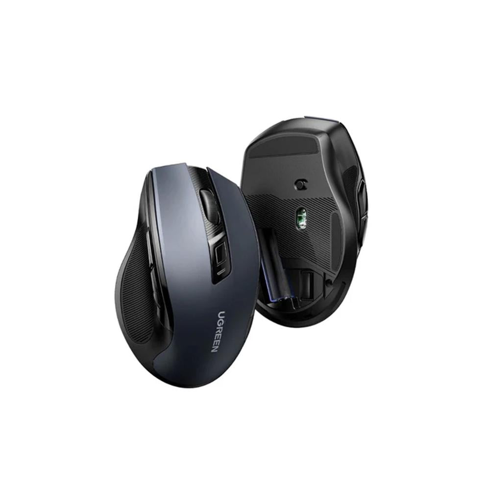 Mouse Ergonómico Inalámbrico UGREEN MU006 2.4 GHz 4000 DPI Silencioso Negro S2206