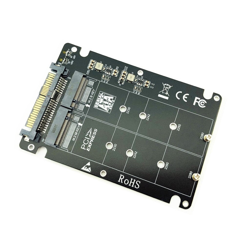 Adaptador M2 SSD a Nvme Bm Sata Ngff Ssd Pci-e A U2 Sff-8639 S1035