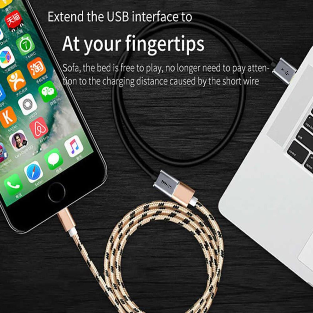 Cable Extensión Usb 3.0 Macho A Hembra 10 Metros NETCOM 5Gbps S1272