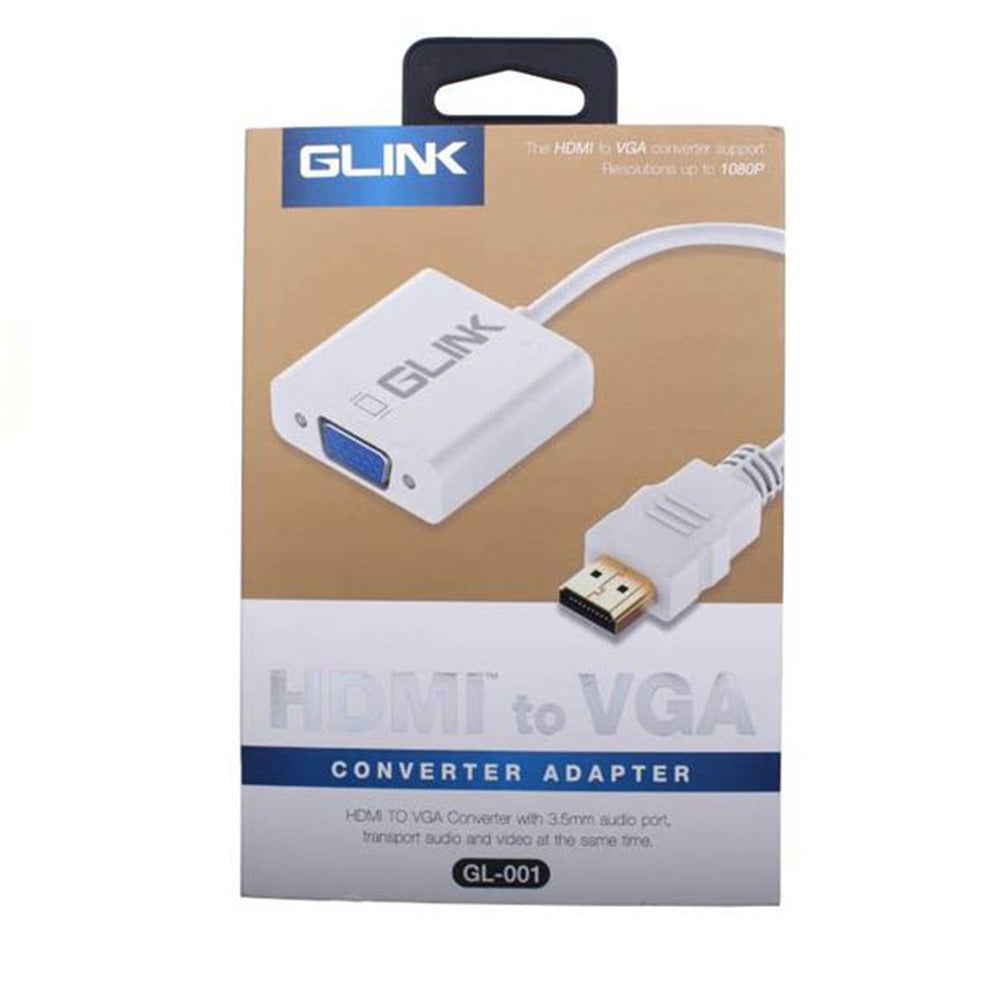 Adaptador Convertidor HDMI a VGA Glink + Audio 1080p Gl-001 S0752