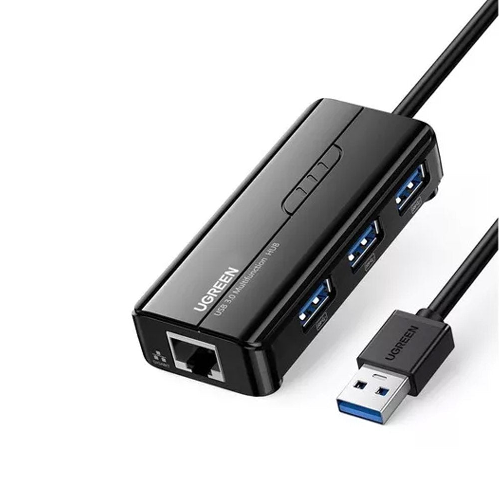 Adaptador Usb 3.0 a Rj45 Lan Ethernet + Hub 3 Puertos USB 3.0 UGREEN S1643