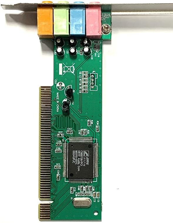 Tarjeta de Sonido PCI 4.1 Canales CMI8738 32-Bit 3.5mm Mic Line SPK1 SPK2 con Driver CD s2261