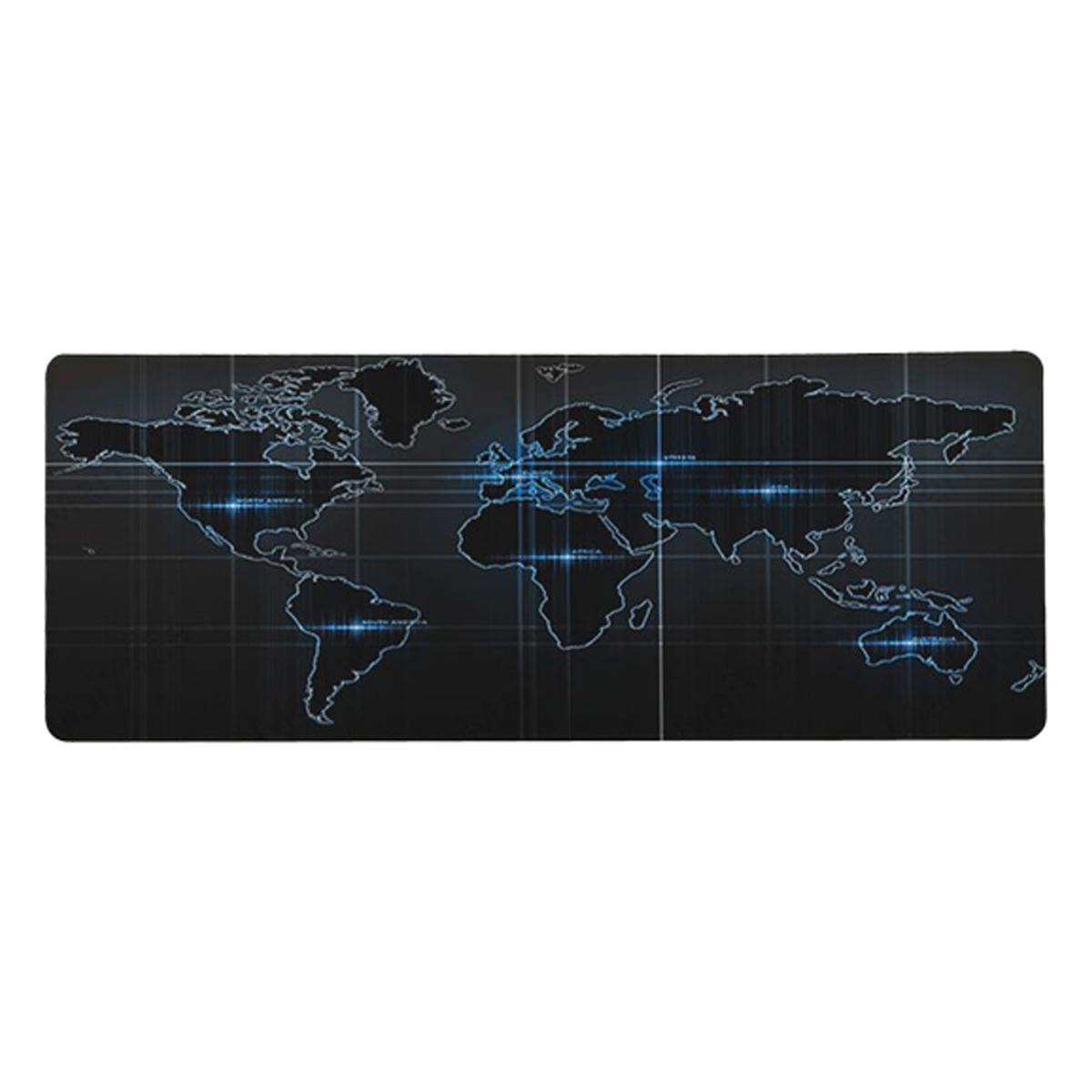 Mouse Pad Base de Escritorio Extra Large 80x30cm | Mapa Negro D S0932