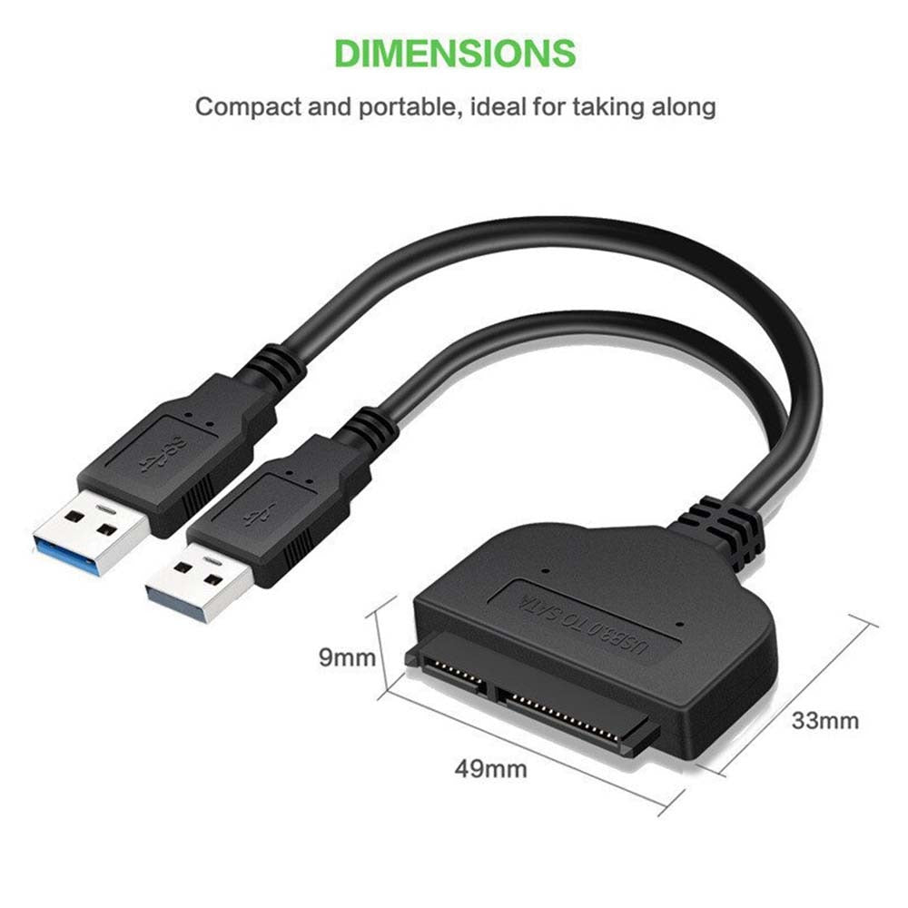 Adaptador Cable USB 3.0 a Sata SSD Disco Duro 2.5 Soporta 4t S0737